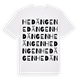 White t-shirt med Hedängen ordlek t-shirt