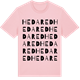 Pink Cotton t-shirt med Hedared ordlek t-shirt