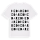 White t-shirt med Hedared ordlek t-shirt
