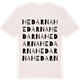 Vintage White t-shirt med Hedarna ordlek t-shirt