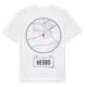 White t-shirt med Hedbo t-shirt