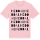 Pink Cotton t-shirt med Heddal ordlek t-shirt