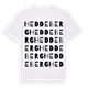 White t-shirt med Heddeberg ordlek t-shirt