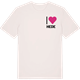 Vintage White t-shirt med Jag älskar Hede t-shirt litet tryck