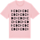 Pink Cotton t-shirt med Hede ordlek t-shirt