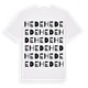 White t-shirt med Hede ordlek t-shirt