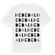 White t-shirt med Hededal ordlek t-shirt