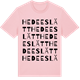 Pink Cotton t-shirt med Hedeeslätt ordlek t-shirt