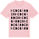 Pink Cotton t-shirt med Hedegården ordlek t-shirt