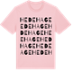 Pink Cotton t-shirt med Hedehage ordlek t-shirt