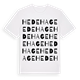 White t-shirt med Hedehage ordlek t-shirt