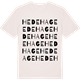 Vintage White t-shirt med Hedehage ordlek t-shirt