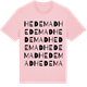 Pink Cotton t-shirt med Hedemad ordlek t-shirt