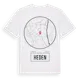 White t-shirt med Heden t-shirt