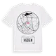 White t-shirt med Heden t-shirt