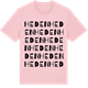 Pink Cotton t-shirt med Heden ordlek t-shirt