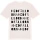 Vintage White t-shirt med Hedfällorna ordlek t-shirt