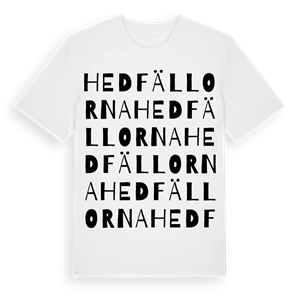 Hedfällorna ordlek t-shirt – ekologisk bomull t-shirt från Pinshirt