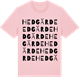 Pink Cotton t-shirt med Hedgärde ordlek t-shirt