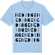 Blue Soul t-shirt med Hedinge ordlek t-shirt