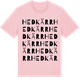 Pink Cotton t-shirt med Hedkärr ordlek t-shirt