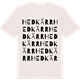 Vintage White t-shirt med Hedkärr ordlek t-shirt