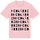 Pink Cotton t-shirt med Hedkärren ordlek t-shirt