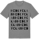 Mid Heather Gray t-shirt med Hedlyckan ordlek t-shirt