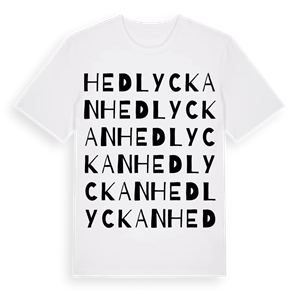 Hedlyckan ordlek t-shirt – ekologisk bomull t-shirt från Pinshirt