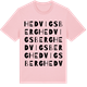 Pink Cotton t-shirt med Hedvigsberg ordlek t-shirt