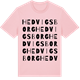 Pink Cotton t-shirt med Hedvigsborg ordlek t-shirt
