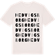 Vintage White t-shirt med Hedvigsborg ordlek t-shirt