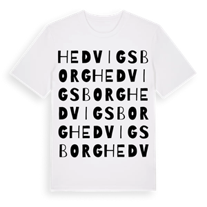 Hedvigsborg ordlek t-shirt – ekologisk bomull t-shirt från Pinshirt