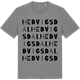 Mid Heather Gray t-shirt med Hedvigsdal ordlek t-shirt