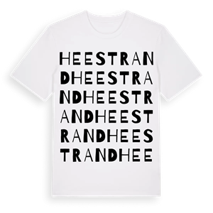 Heestrand ordlek t-shirt – ekologisk bomull t-shirt från Pinshirt