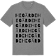 Mid Heather Gray t-shirt med Hegärde ordlek t-shirt