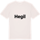 Vintage White t-shirt med Hegil fetstil t-shirt