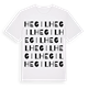 White t-shirt med Hegil ordlek t-shirt