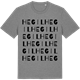 Mid Heather Gray t-shirt med Hegil ordlek t-shirt