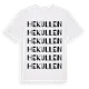 White t-shirt med Hekullen ordlek t-shirt
