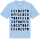 Blue Soul t-shirt med Heldestorp ordlek t-shirt