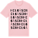 Pink Cotton t-shirt med Helgåsen ordlek t-shirt