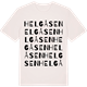 Vintage White t-shirt med Helgåsen ordlek t-shirt