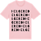 Pink Cotton t-shirt med Helgered ordlek t-shirt