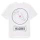 White t-shirt med Helgered t-shirt