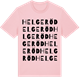 Pink Cotton t-shirt med Helgeröd ordlek t-shirt