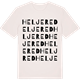 Vintage White t-shirt med Heljered ordlek t-shirt