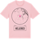 Pink Cotton t-shirt med Heljered t-shirt