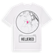 White t-shirt med Heljered t-shirt