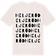 Vintage White t-shirt med Heljeröd ordlek t-shirt